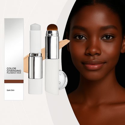 Baton de fond de teint à couleur changeante