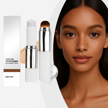 Baton de fond de teint à couleur changeante